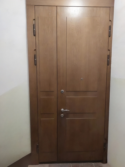 Полуторастворчатая квартирная дверь