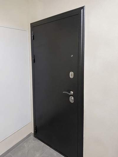 Черная порошковая дверь Черная порошковая дверь