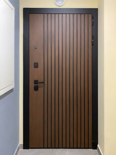 Коричневая стальная дверь Коричневая стальная дверь
