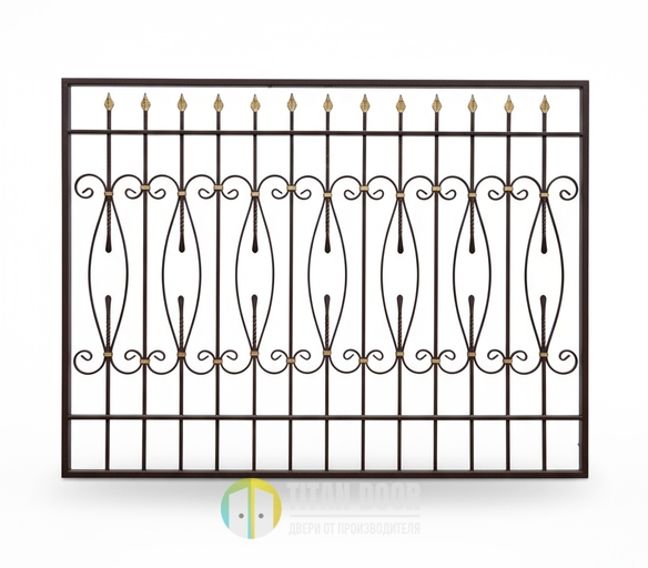 Оконная решетка с ковкой