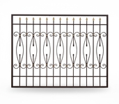 Оконная решетка с ковкой