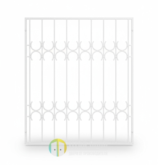 Белая сварная решетка для окна