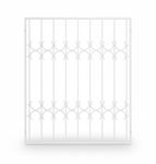 Белая сварная решетка для окна