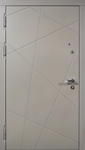 Стальная квартирная дверь с панелями МДФ с покраской эмалью по RAL