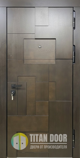 Металлическая дверь с наборными панелями МДФ со шпоновым покрытием