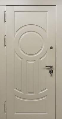 Стальная квартирная дверь с окрашенными панелями МДФ с подбором цвета по RAL Стальная квартирная дверь с окрашенными панелями МДФ с подбором цвета по RAL