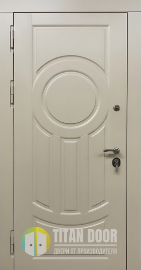 Стальная квартирная дверь с окрашенными панелями МДФ с подбором цвета по RAL Стальная квартирная дверь с окрашенными панелями МДФ с подбором цвета по RAL