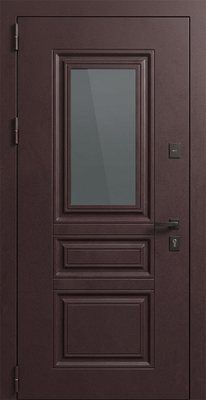 Утеплённая входная термодверь со стеклопакетом, металлофилёнкой и порошковым покрытием Утеплённая входная термодверь со стеклопакетом, металлофилёнкой и порошковым покрытием