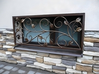 Кованая решетка на небольшое окно цокольного этажа