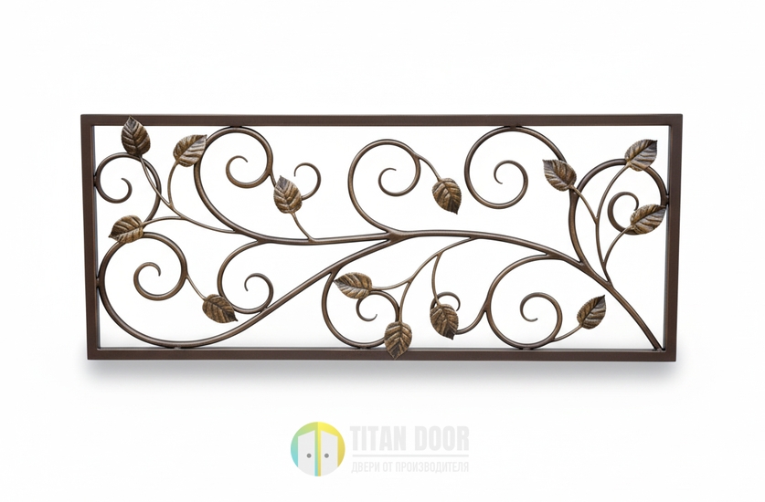 Кованая решетка на небольшое окно цокольного этажа