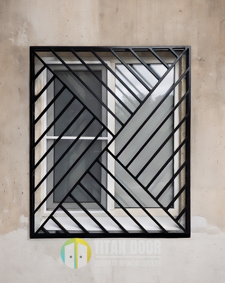 Оконная металлическая решетка сварного типа с влагостойким покрытием