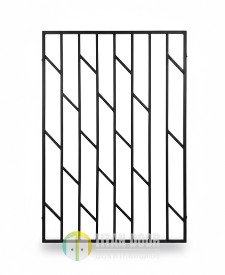 Стальная решетка на окно квартиры (сварной тип)