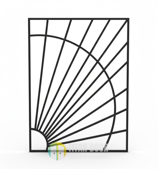 Металлическая сварная решетка из прутьев