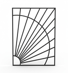 Металлическая сварная решетка из прутьев