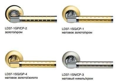 Ручка раздельная Eridan LD37-1SG/GP-4